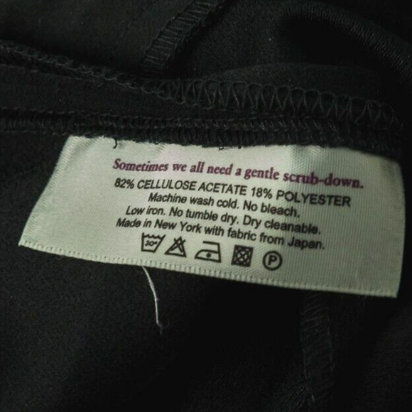 MM Lafleur Size 2 Black Pleated Button Zip Tapered Leg Ankle Length Career Pants - Picture 4 of 5